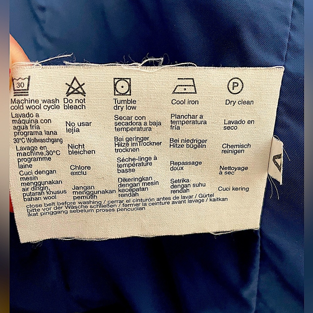ESPRIT Blue Jacket Belted Zip Button - Picture 5 of 6